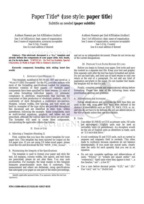 smart card abstract in ieee format|ieee paper format example.